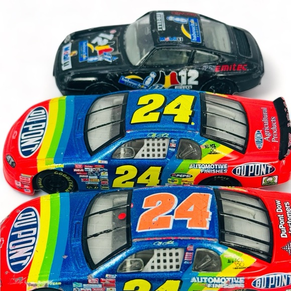 VTG Stock Car Lot Of 3 Jeff Gordon 24 And Burago Porsche 911 AS IS LOOSE - Picture 2 of 10